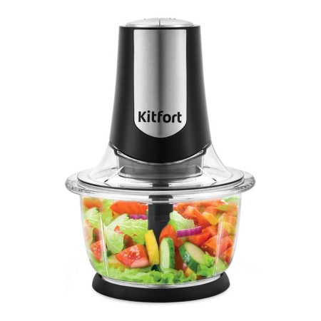 Grinder KitFort KT-1390, glass, 400 watts, 1.2 l, 2 speeds, silver