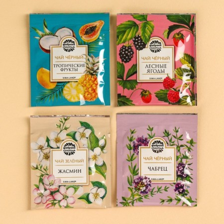 Gift tea "Delicious seagull", 4 taste, 7.2 (4 bags x 1.8 g).-2