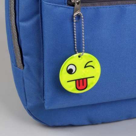 The reflective element "Smiley-language", bilateral, d = 5 cm, yellow color-1