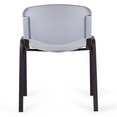 Stool Staff ISO Plast CF-009, black frame, gray plastic-4