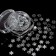 Sequins for decor "snowflakes", silver color