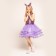 Carnival set "Dragon": purple dress, rim