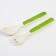 A set of bamboo dishes "Lazvets", 5 objects: plate, bowl, glass, fork, spoon