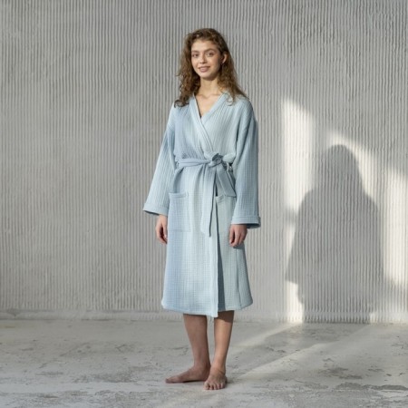 Shifu robe, size m, blue color