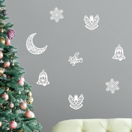Set of New Year's posters "Angel", 8 items-1