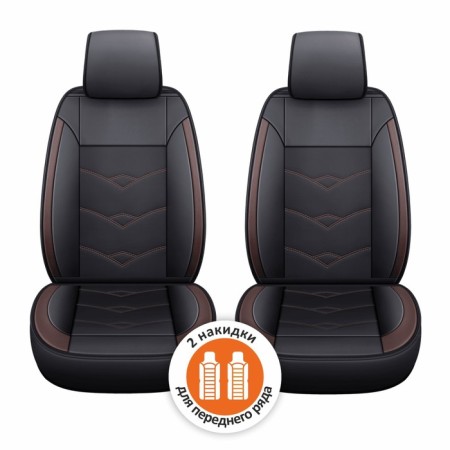 Frokes on the seat, universal Senator Instyle, Eco -leather, 2pcs, brown