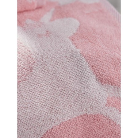 Terry towel unicorn, size 50x90 cm, pink color-5