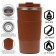 Thermal circle, 500 ml, Original "Master K.", retains heat of 10 hours, brown