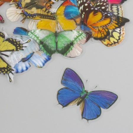 Stickers for creativity PLC PVC "Flower butterflies" set 60 pcs 10x14 cm-2