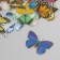 Stickers for creativity PLC PVC "Flower butterflies" set 60 pcs 10x14 cm