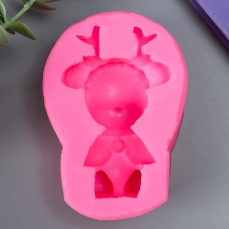 Молд силикон 3D "Оленёнок" 8,5х4х3 см-1