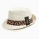 Women's hat Minaku "Leopard", size 56-58, color Ecrew