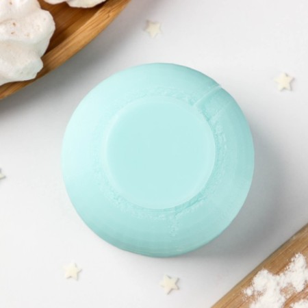 Silicone Mold Flower "Pion", d = 6 cm height 3.2 cm, turquoise color-1