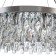 Suspended Indigo lamp, 12029/8p Chrome. 8x40W, E14, 600x600x255/1255 mm, transparent color