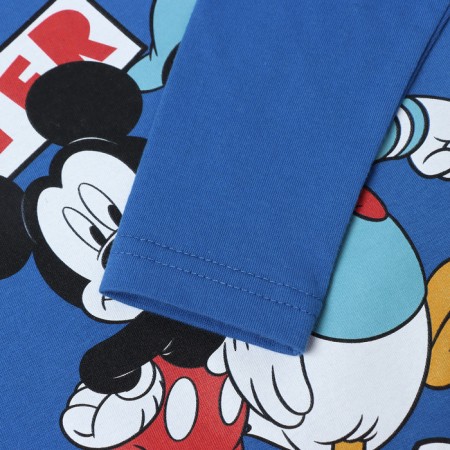 T-shirt with long sleeve "Mickey Mouse and Friends", Disney, height 122-128, blue-6