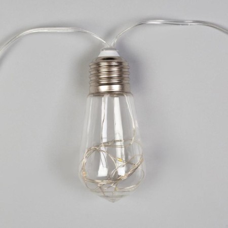 Garland “thread” 3 m with nozzles “lamp”, ip20, transparent thread, 80 LED, warm white glow, 8 modes, 220 V-3