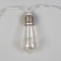 Garland “thread” 3 m with nozzles “lamp”, ip20, transparent thread, 80 LED, warm white glow, 8 modes, 220 V