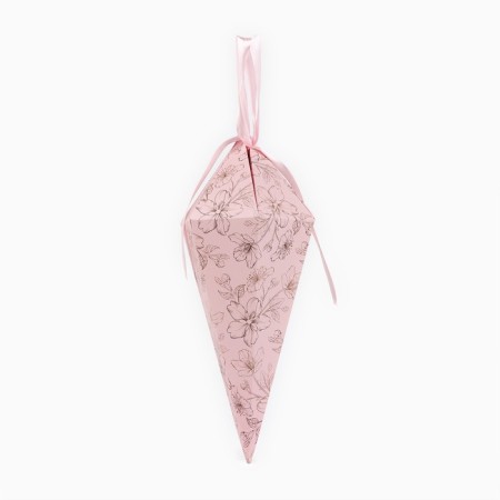 Carriage - hexagon for flowers "Flower composition", pink, 15 x 35 x 15 cm