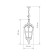 Elektrostandard Lamp Garden-Park, 60 W, E27, IP44, suspension, Mira h