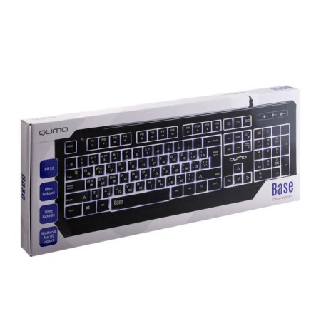 Kumo Base K59 keyboard, wired, membrane, 104 keys, USB, backlight, black-8
