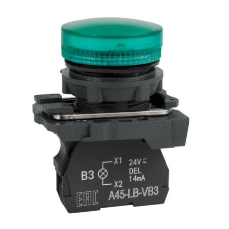 Signal lamp Optisignal KEAZ, 24 V, green