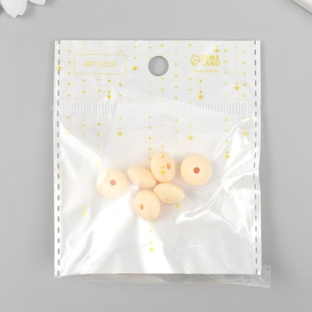 Busina silicone "flattened" light yellow d = 1.2 cm-2