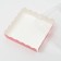 Box for cookies with PVC lid, pink, 12 x 12 x 3 cm