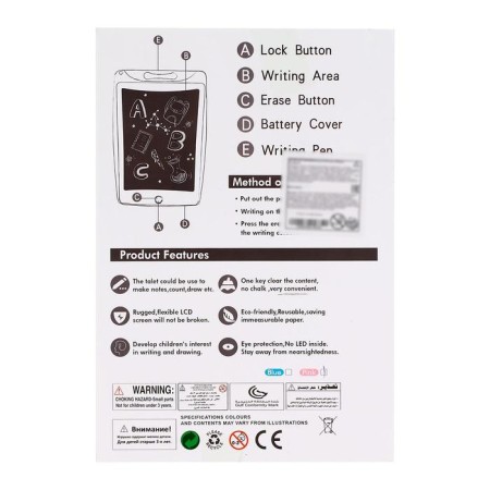 LCD drawing tablet, with a pen, color mix-6
