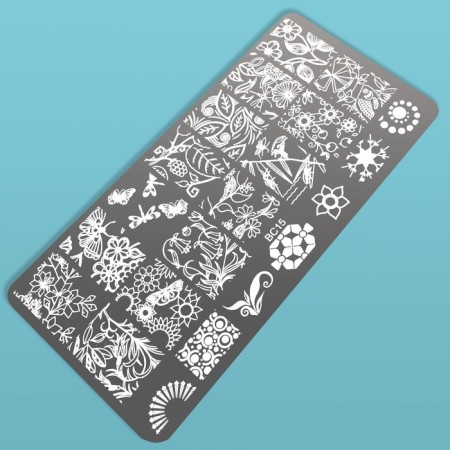 Stamping disk Metal "Patterns", 12 × 6 cm-2