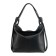 Bag women, genuine leather, black 40x5x30 cm