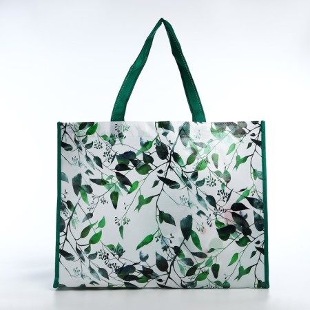 The bag is economic on the button, the color is green-1