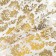 Loskot for needlework, atlas, gold pattern on white, 50 × 75 cm