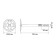 Dowel "bison", for insulating materials, with a metal nail, 10x160 mm, 100 pcs