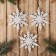 Jewelry decoration "White Snowflake" (set of 3 pcs) arrows, D-11 cm