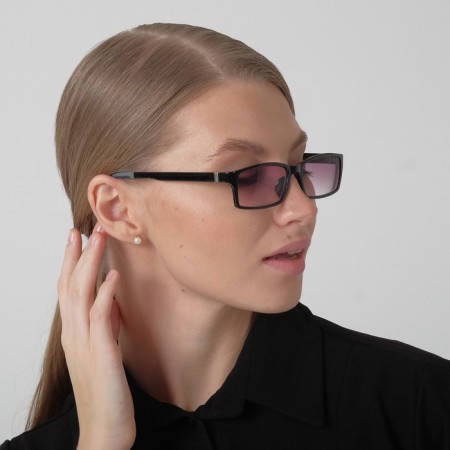 Ready glasses east 8986 Tinted, black color, bending pipe, -1.5-2