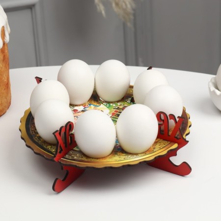 Easter stand for 8 eggs "Home lunch", 19.5 × 19.5 cm-2