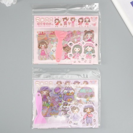 Plastic sticker "Child" mix set 6 sheets and blade1,5x16.5 cm