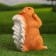 Garden figure "Surprised Squirrel" 22x13cm