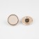 A set of plastic buttons on the leg, d = 15 mm, 10 pcs, white color