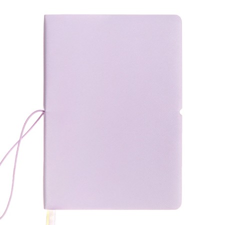Diary of Leduced A5 136 DEVENTE sheets. Jane, soft pvc cover, elastic band, perforation, liesse, block 70, lilac-1