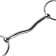 Radio for a horse with a solid gnawing with a rise, the distance between the rings is 140 mm