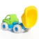 Set for playing in sand No. 106: bucket 0.3 l, sieve, scoop, rake, machine "Bublik"