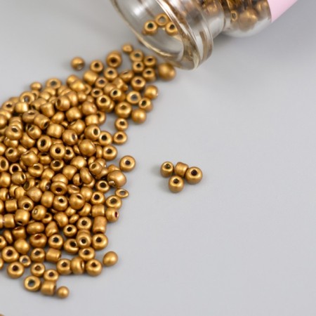 12/0 round beads in the bottle "Gold" 2x20 g set 2 pcs-2