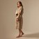 Welfare Women's bathrobe SL Home: Chess "Sabbia", size S, 100% cotton, 340 g/m2