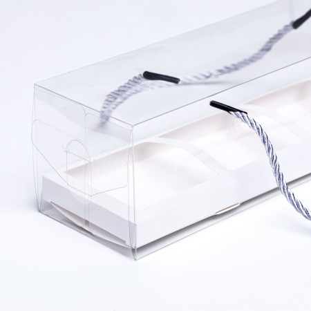 Confectionery packaging for cupcakes, white, 29.5 x 7.8 x 7.8 cm-2