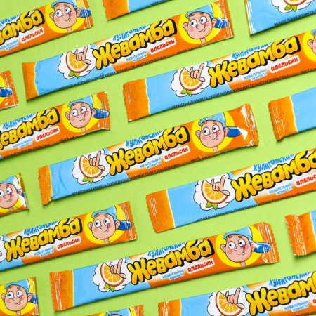 Chewing candy "Hooligan Zhevamba" Orange, 12 g