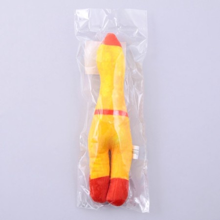 A toy for dogs with a “chicken” squeak from textiles, 21 x 6.8 cm-5