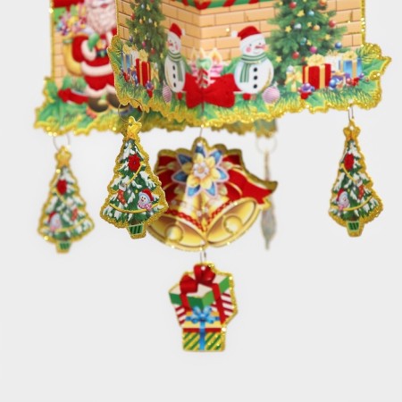 Decorative decoration (suspension) "New Year's house" 50x33.5 cm-5