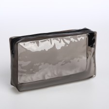 Cosmetic bag with lightning, black color