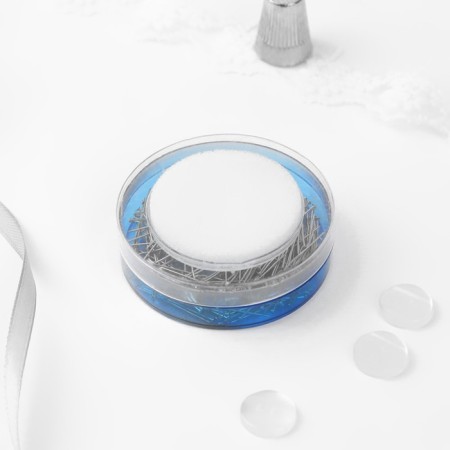 Needleman with pins "Cloves", 21 mm, 200 pcs, blue color-3